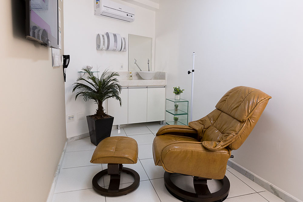 Sala de atendimento da Clínica Yaga